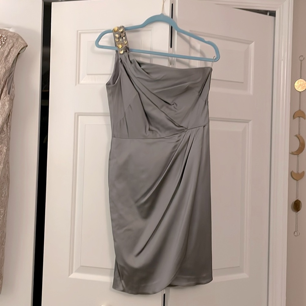 Womens Nine West cocktail dress grey Size 8